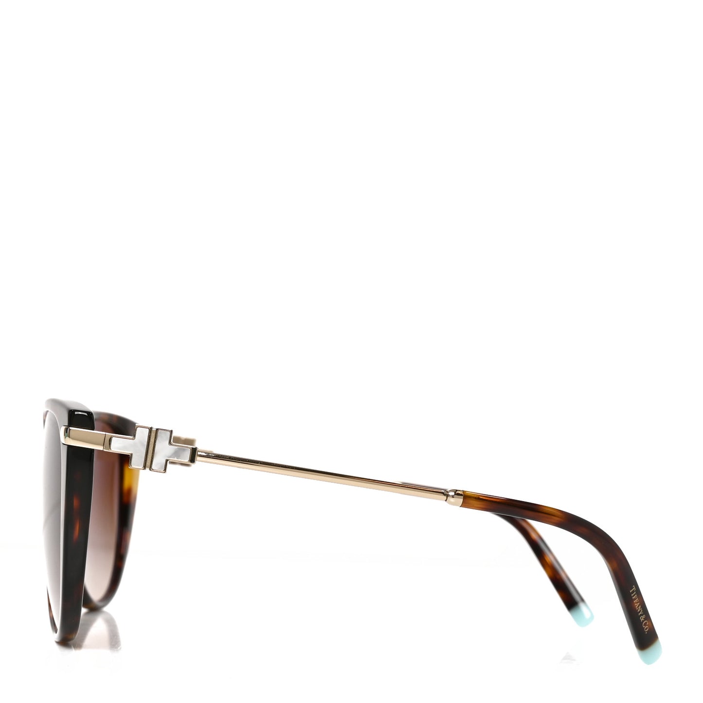 Acetate Metal Mother of Pearl T Wire Sunglasses TF4178 Havana Brown