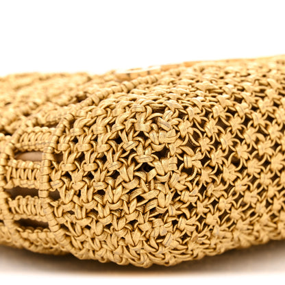 Chanel Metallic Calfskin Macrame Mini Chanel 22 Gold 9 of 10