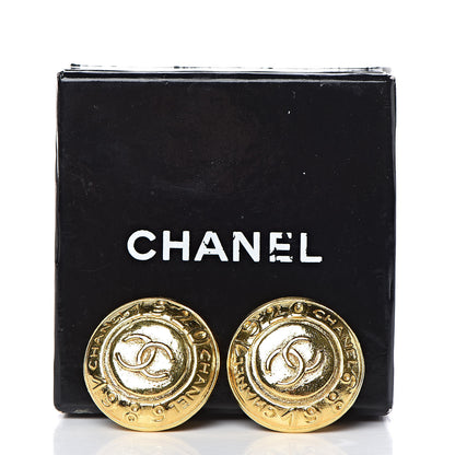 Chanel CC Clip On Earrings Gold 5 of 5