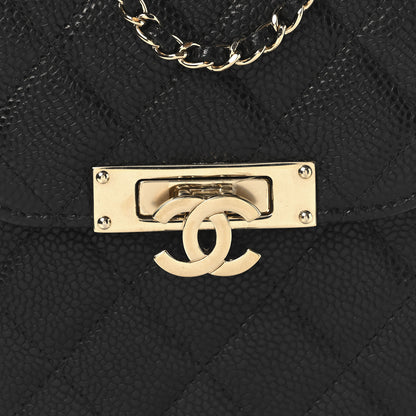 Chanel Caviar Quilted Golden Class Phone Holder Black Black 8 of 10