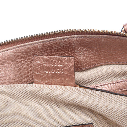 Gucci Metallic Cellarius Calfskin Small Soho Top Handle Satchel Pink 7 of 18