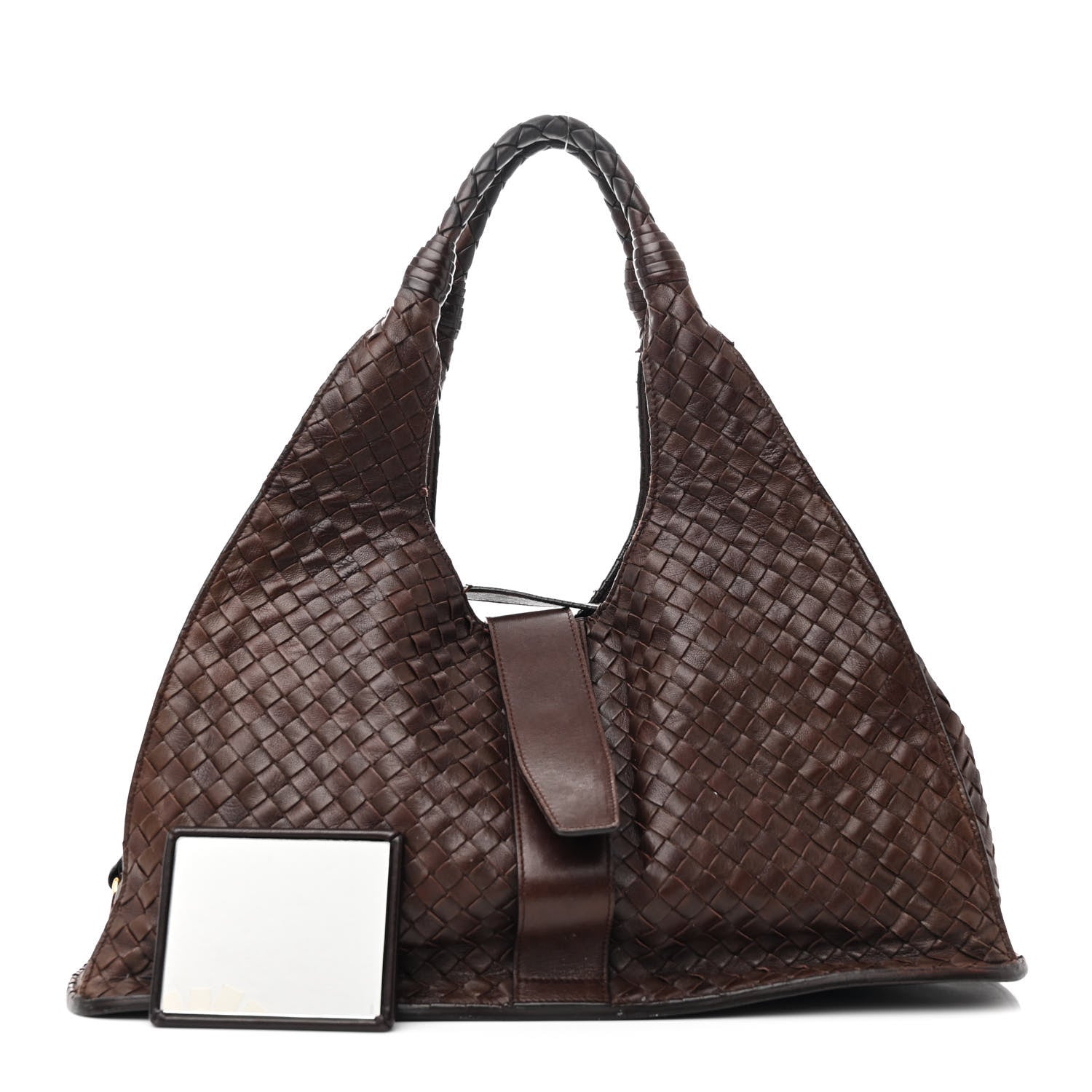 Bottega Veneta Nappa Intrecciato Shoulder Bag Ebano 3 of 21