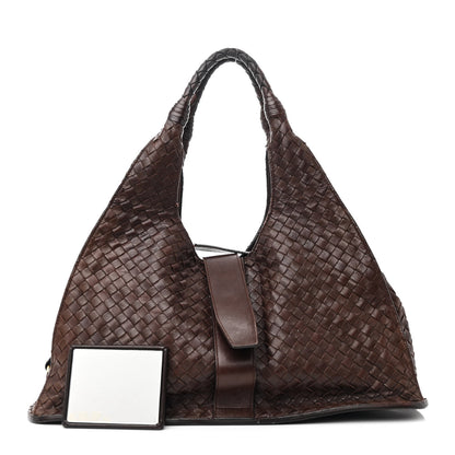 Bottega Veneta Nappa Intrecciato Shoulder Bag Ebano 3 of 21