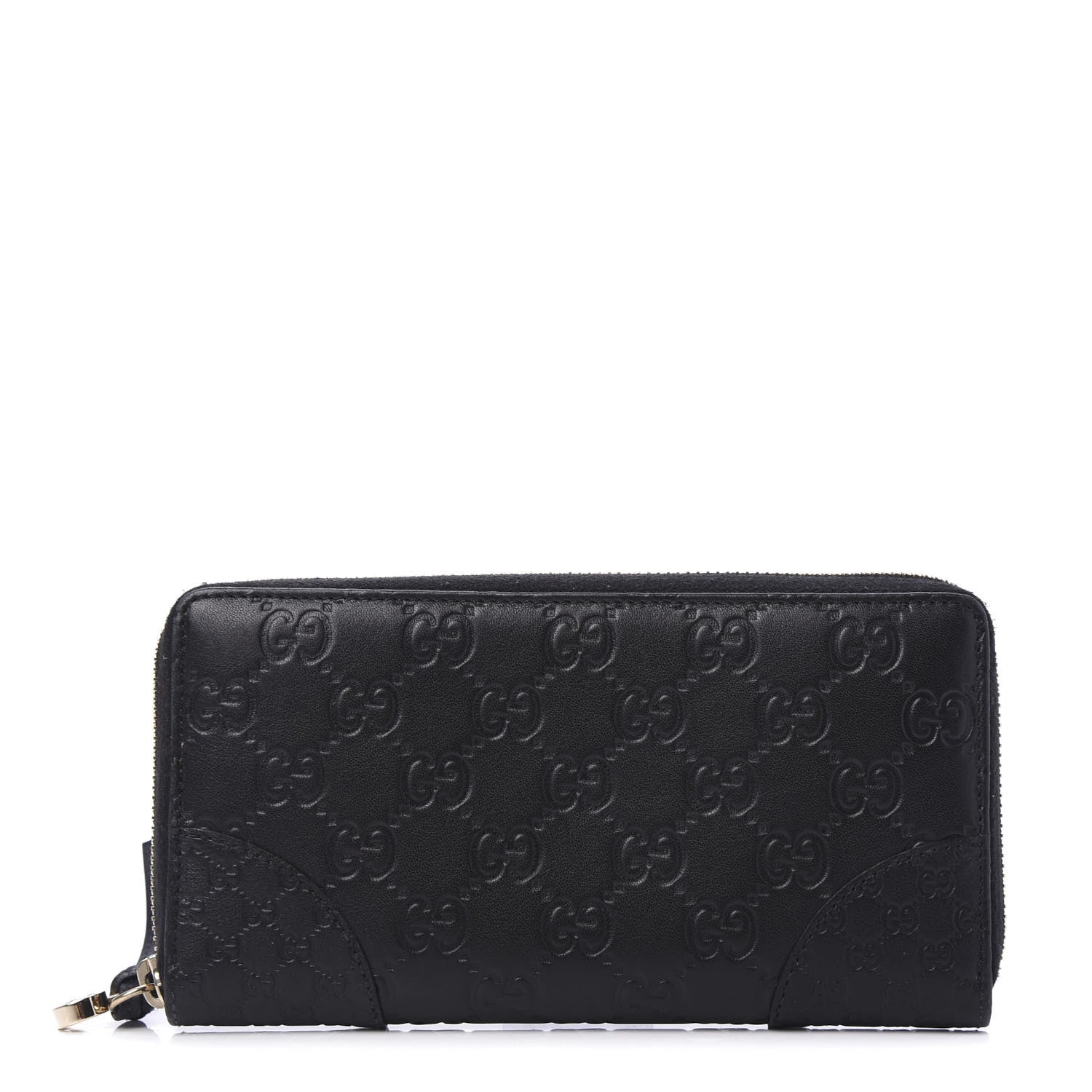 Gucci Guccissima Signature Microguccissima Bree Zip Around Wallet Black 1 of 10