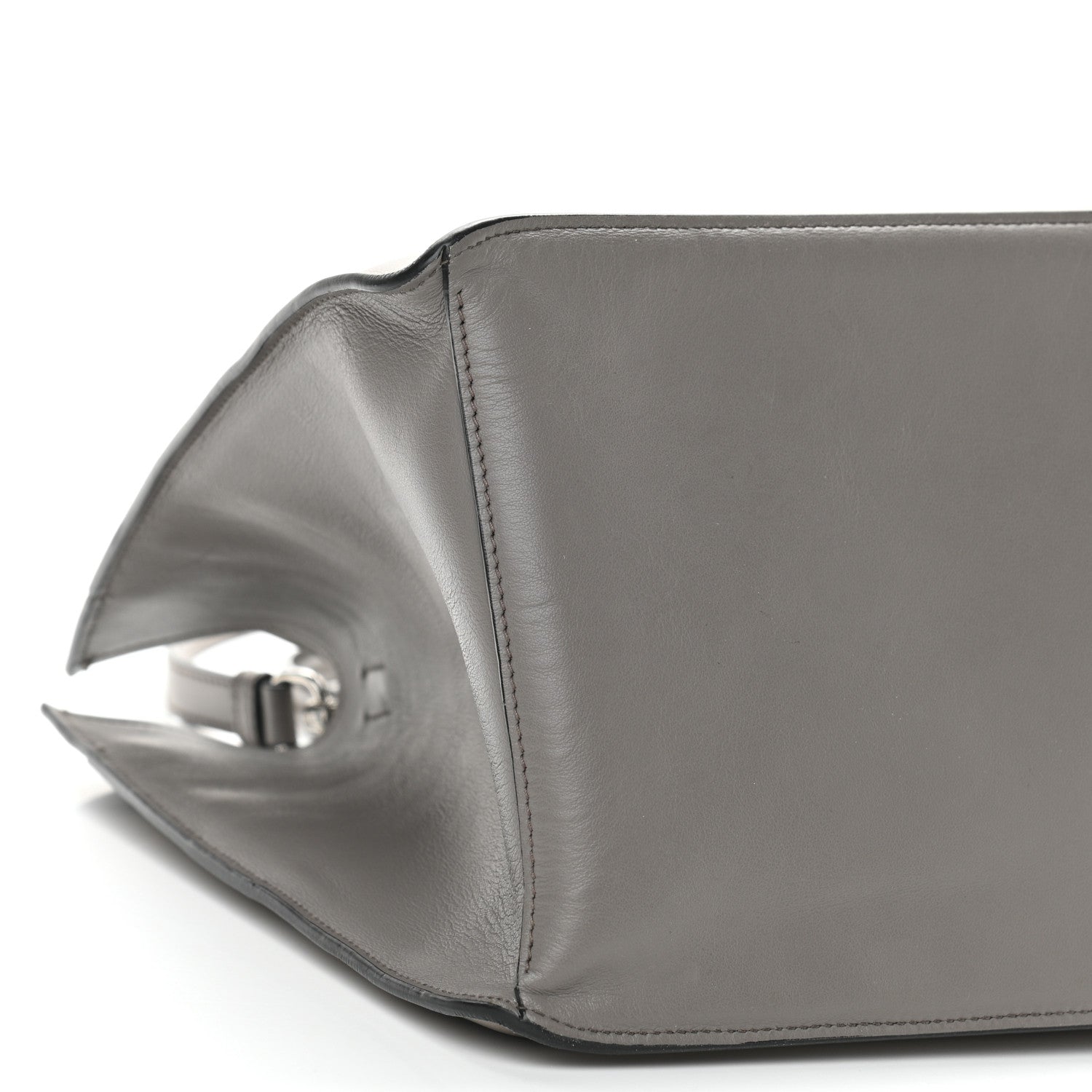Prada City Calfskin Large Etiquette Tote Light Grey 10 of 11