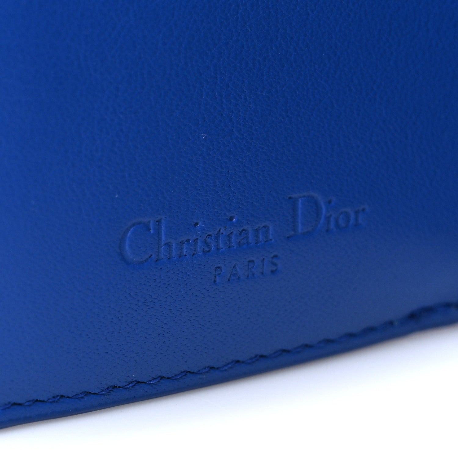 Christian Dior Patent Cannage Lady Dior Lotus Wallet Blue 6 of 7