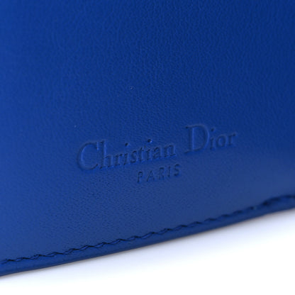 Christian Dior Patent Cannage Lady Dior Lotus Wallet Blue 6 of 7