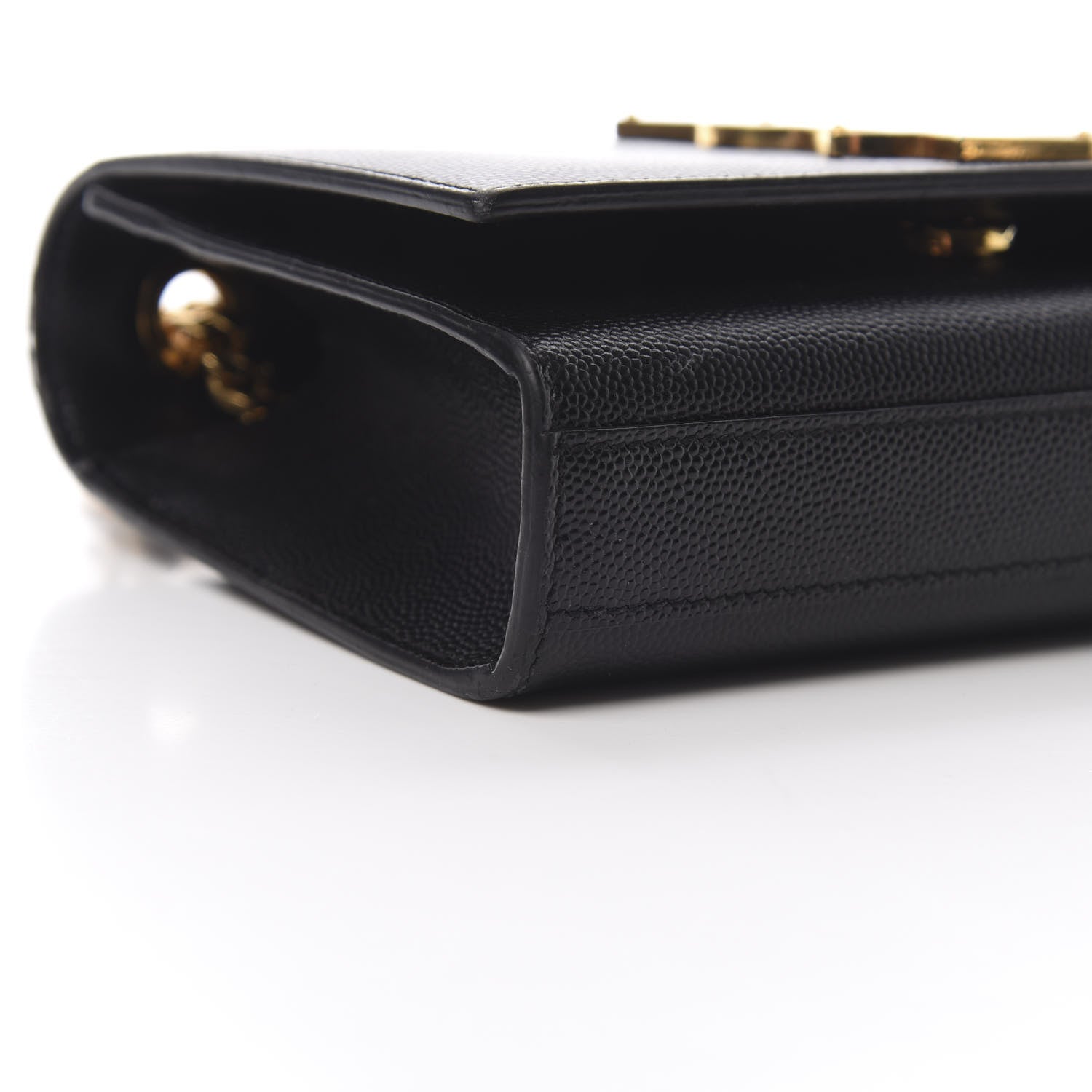 Saint Laurent Grain De Poudre Small Monogram Kate Satchel Black 8 of 11
