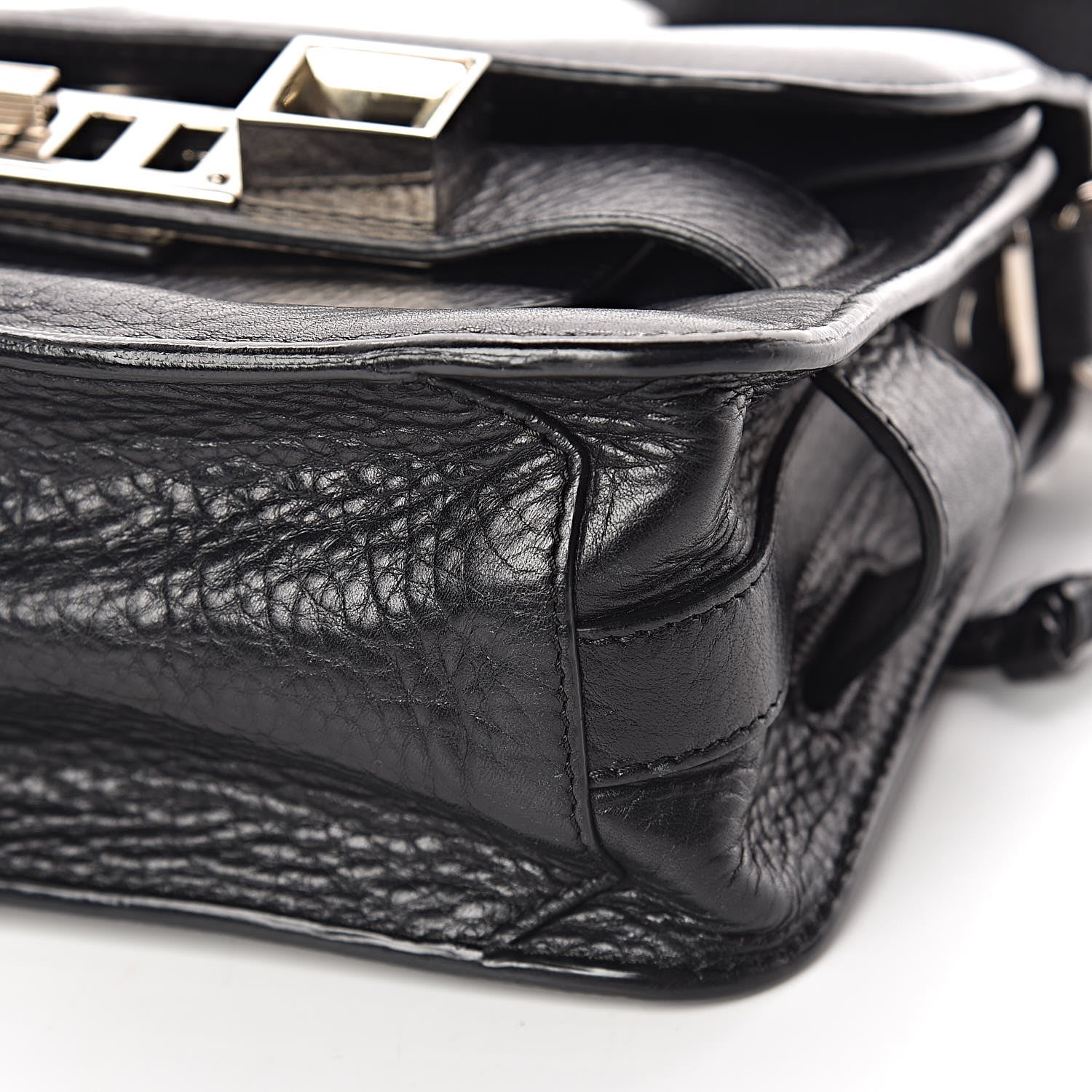 Proenza Schouler Pebbled Calfskin Mini PS11 Classic Shoulder Bag Black 11 of 13