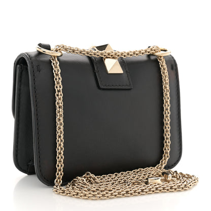 Valentino Garavani Vitello Mini Glam Lock Rockstud Flap Black 3 of 12