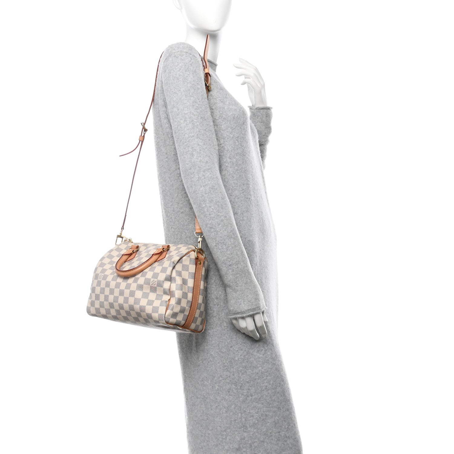 Louis Vuitton Damier Azur Speedy Bandouliere 25 2 of 12