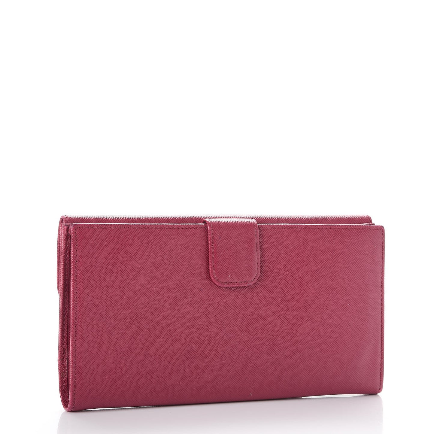 Saffiano Metal Continental Flap Wallet Peonia