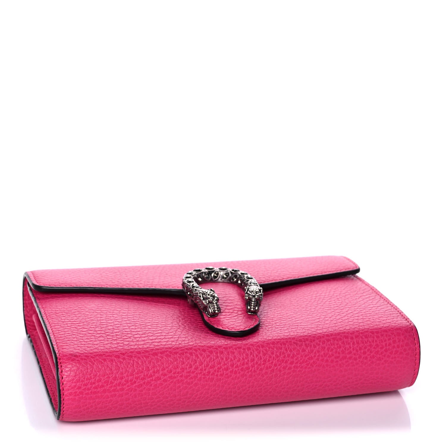 Gucci Dollar Calfskin Crystal Mini Dionysus Chain Wallet Box Pink 4 of 12