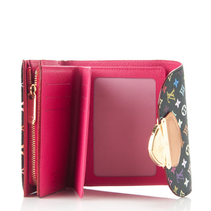 Louis Vuitton Monogram Multicolor Joey Wallet Black Grenade 5 of 7