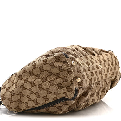 Gucci Monogram D Gold Tote Dark Brown 9 of 10