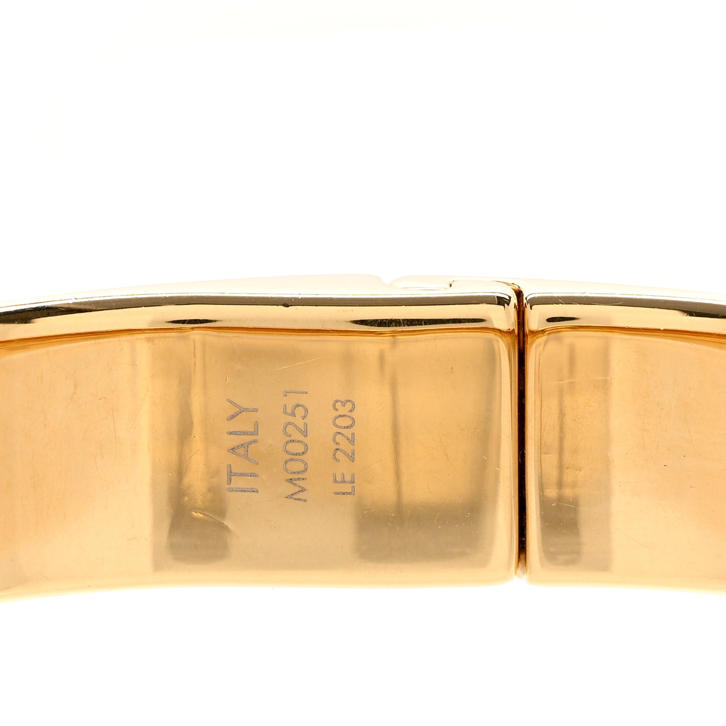Brass Monogram Nanogram Cuff S Gold