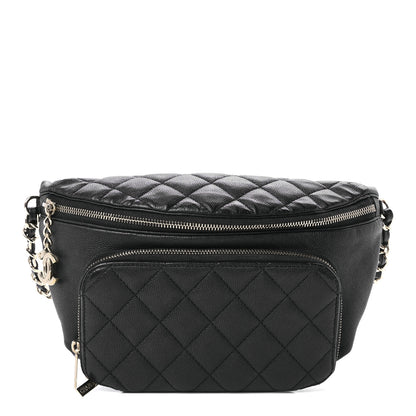 Chanel Caviar Quilted Business Affinity Waist Belt Bag Black 1 of 9