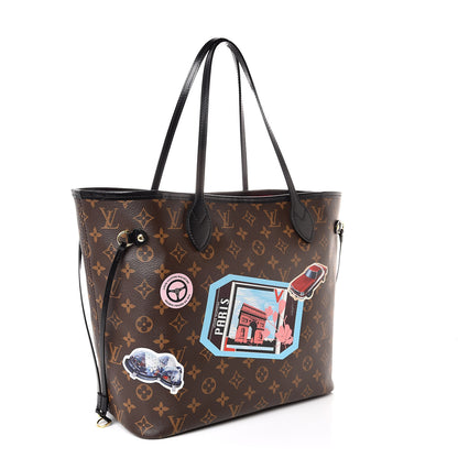 Louis Vuitton Monogram World Tour Neverfull MM 3 of 14
