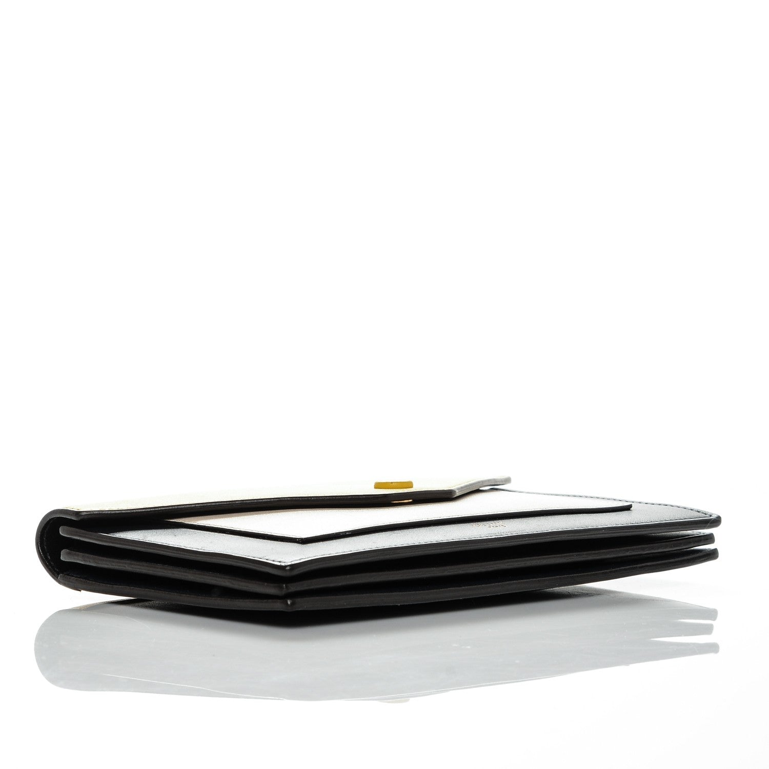 Celine Smooth Calfskin Large Multifunction Envelope Flap Clutch Sunflower 4 of 8