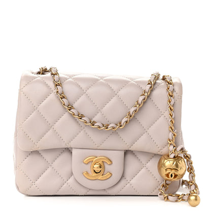 Chanel Lambskin Quilted Mini Pearl Crush Flap Light Purple 1 of 11
