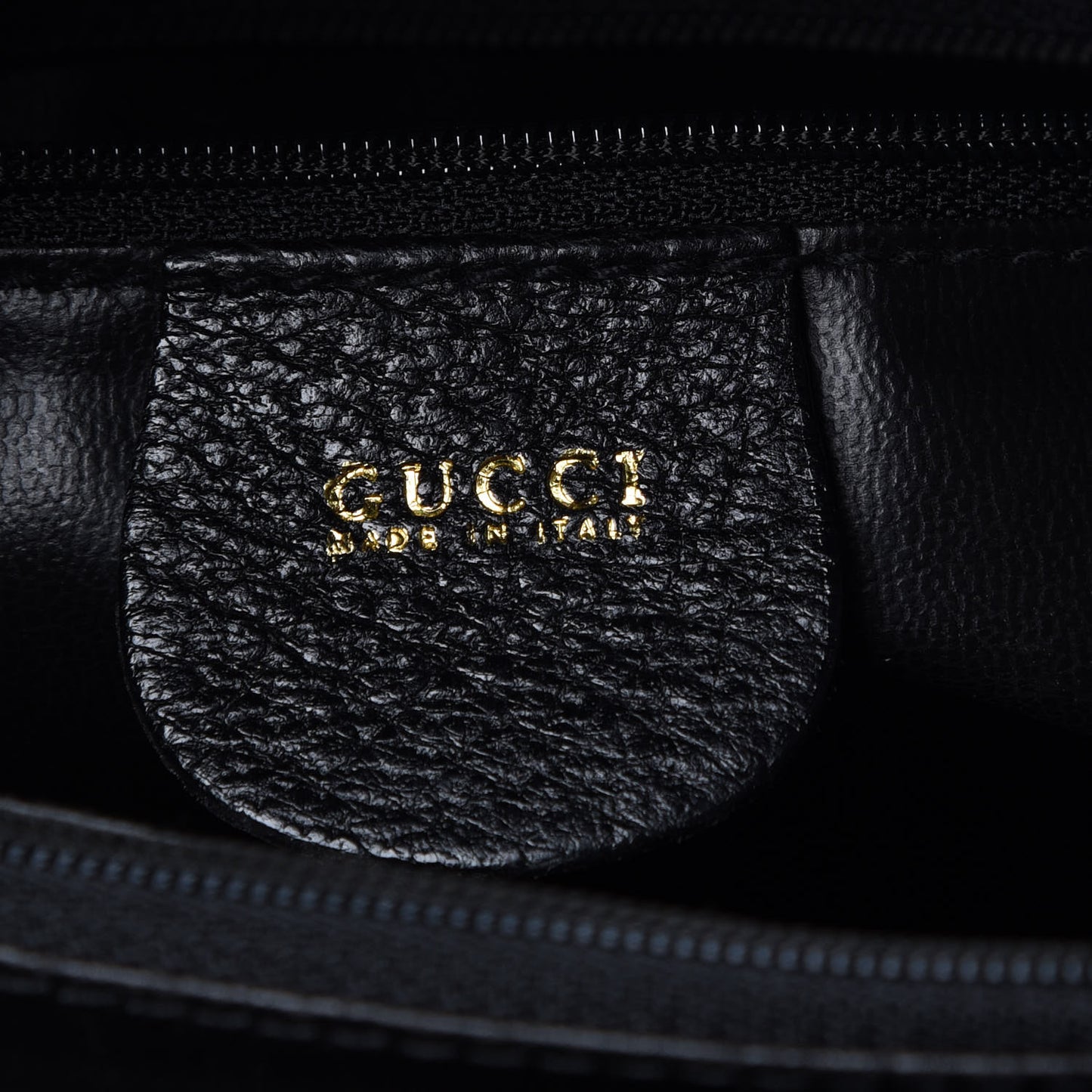Calfskin Bamboo Top Handle Tote Black
