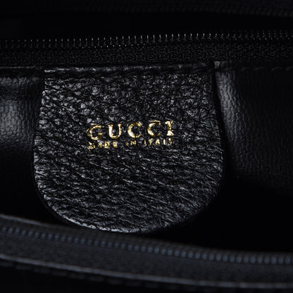 Gucci Calfskin Bamboo Top Handle Tote Black 7 of 17