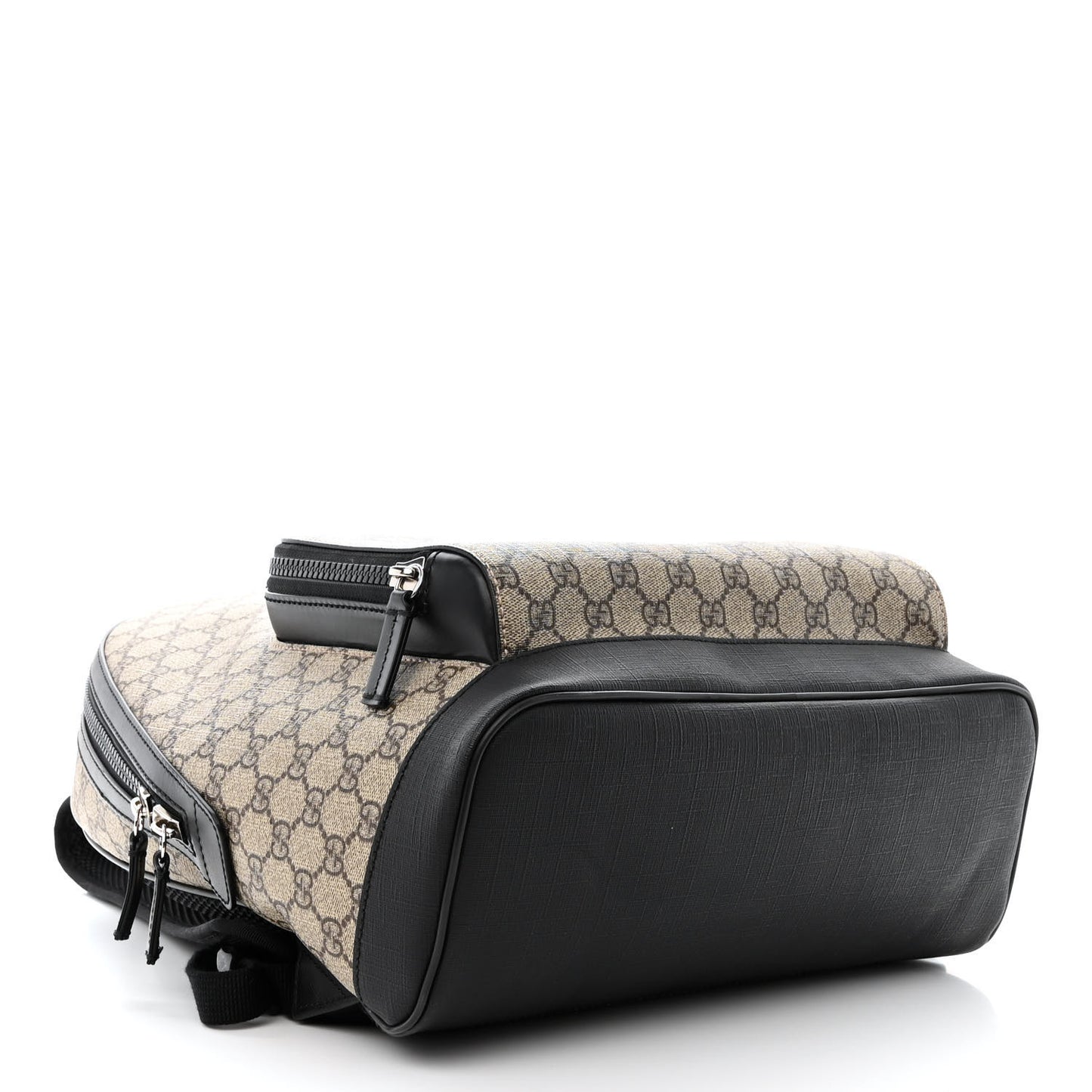 GG Supreme Monogram Medium Backpack Black