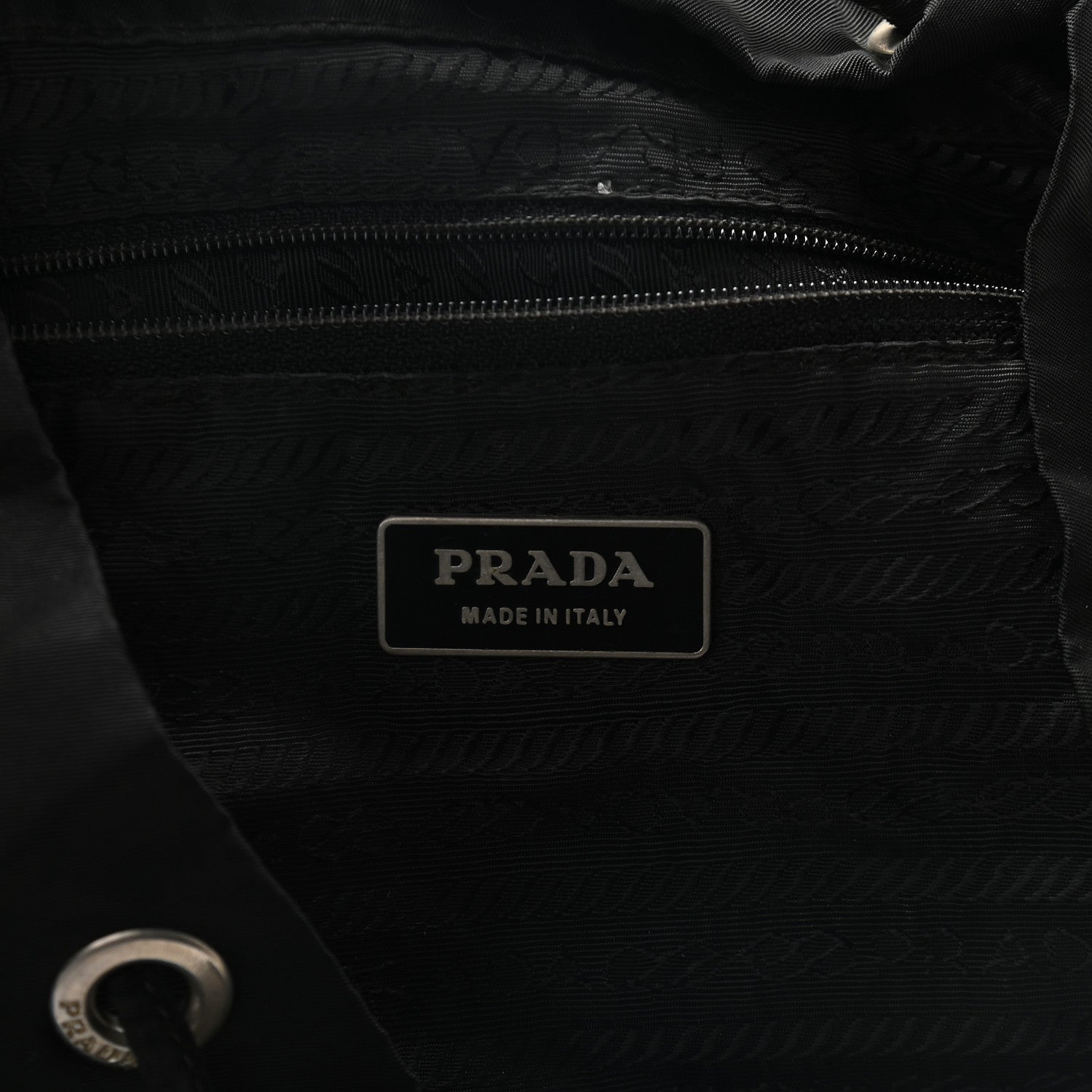 Prada Nylon Vela Medium Backpack Black 5 of 8
