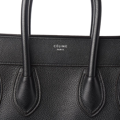 Celine Drummed Calfskin Mini Luggage Black 6 of 10