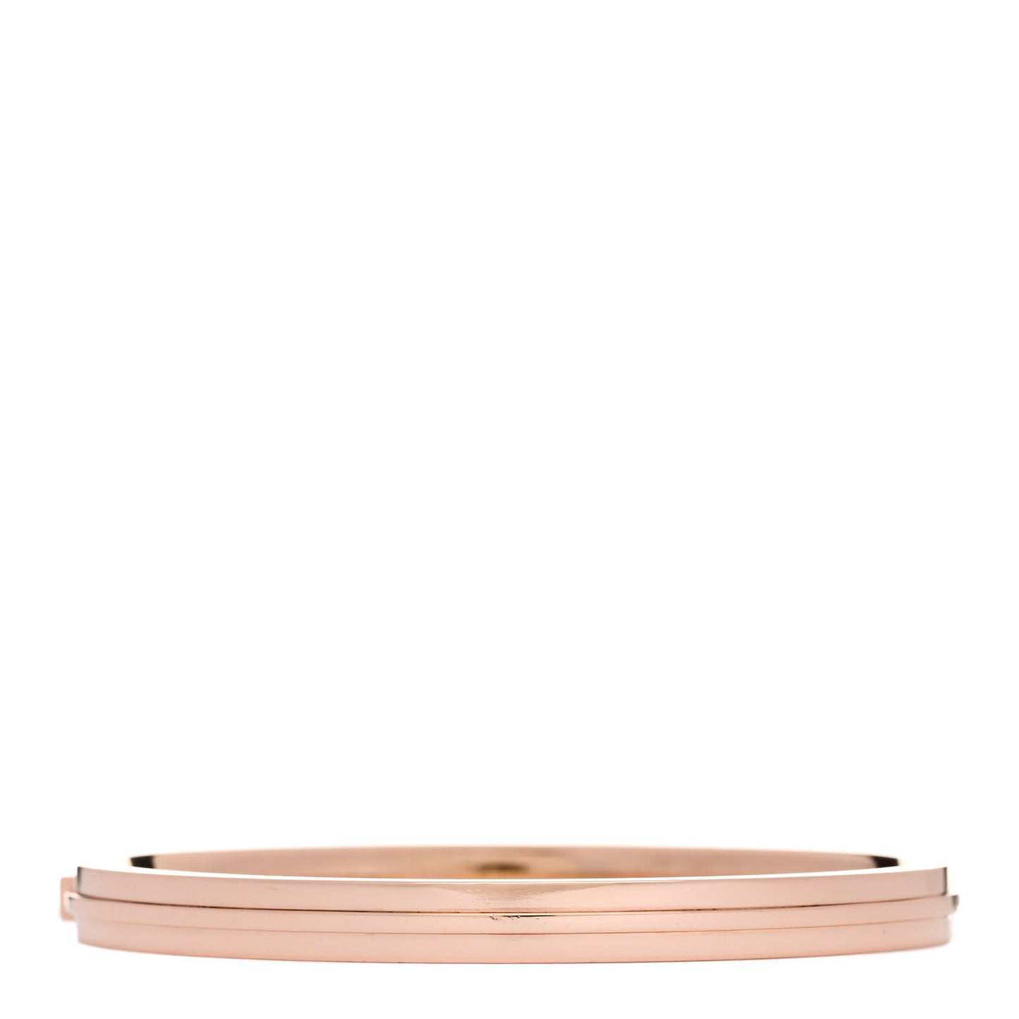 18K Rose Gold Diamond T Hinged Bangle Bracelet
