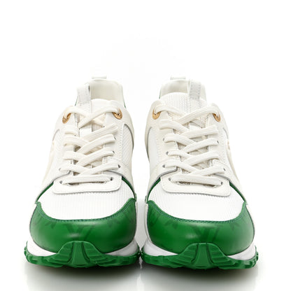 Louis Vuitton Calfskin Monogram Run Away Sneakers 36.5 White Green 3 of 9