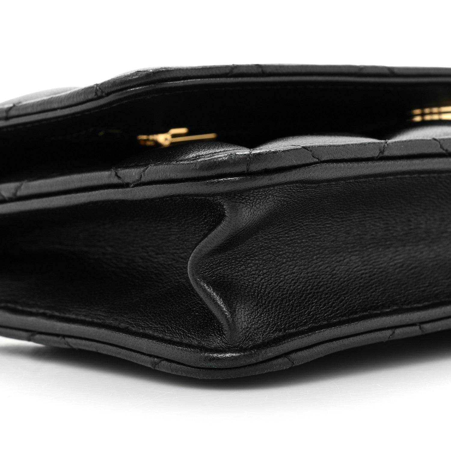 Chanel Lambskin Quilted Wallet On Chain WOC Black 11 of 16