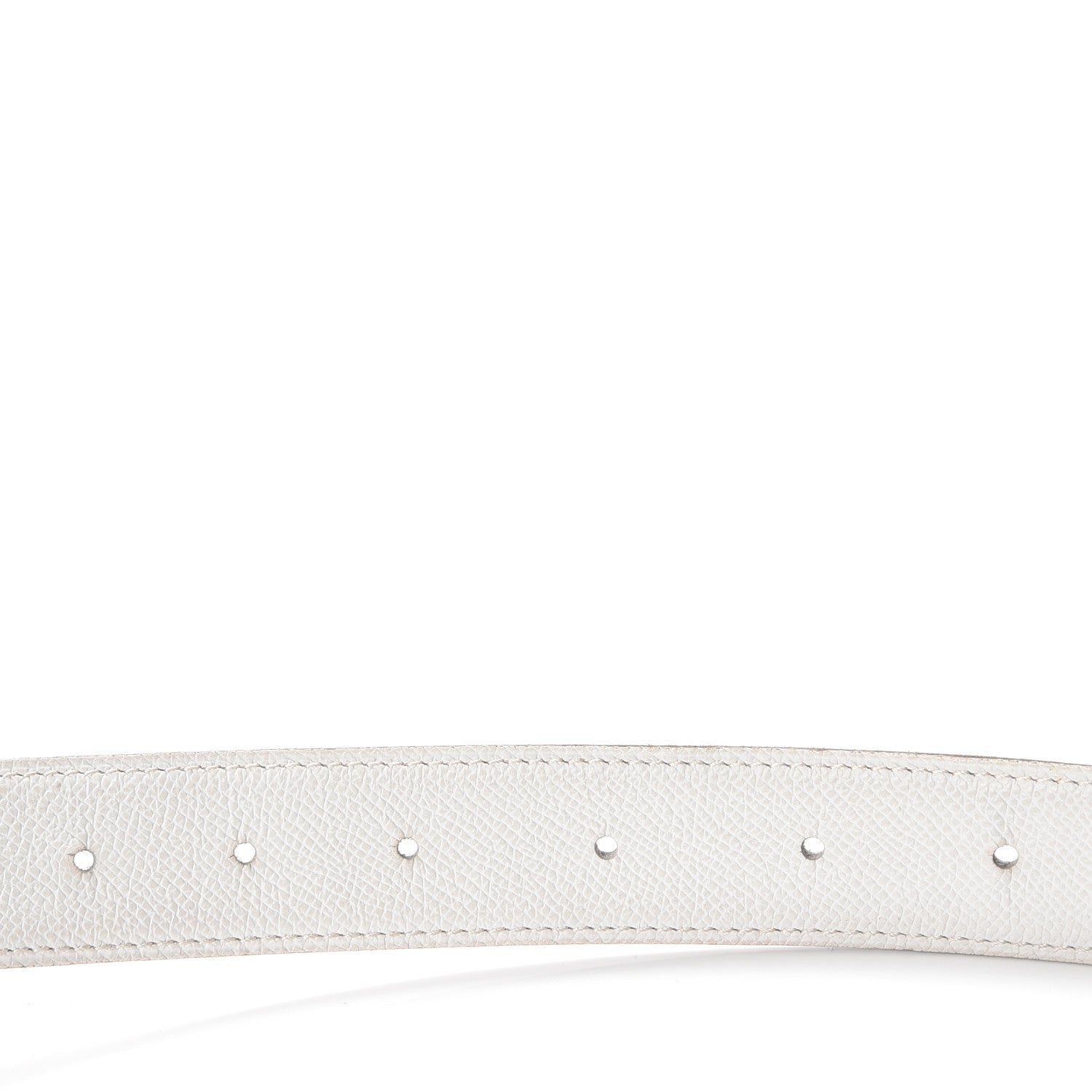 Hermes Chamonix Epsom Reversible 32mm Belt Strap 95 Gold Blanc 7 of 9
