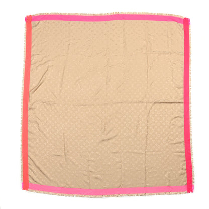 Louis Vuitton Silk Wool Monogram Shawl On the Edge 1 of 3