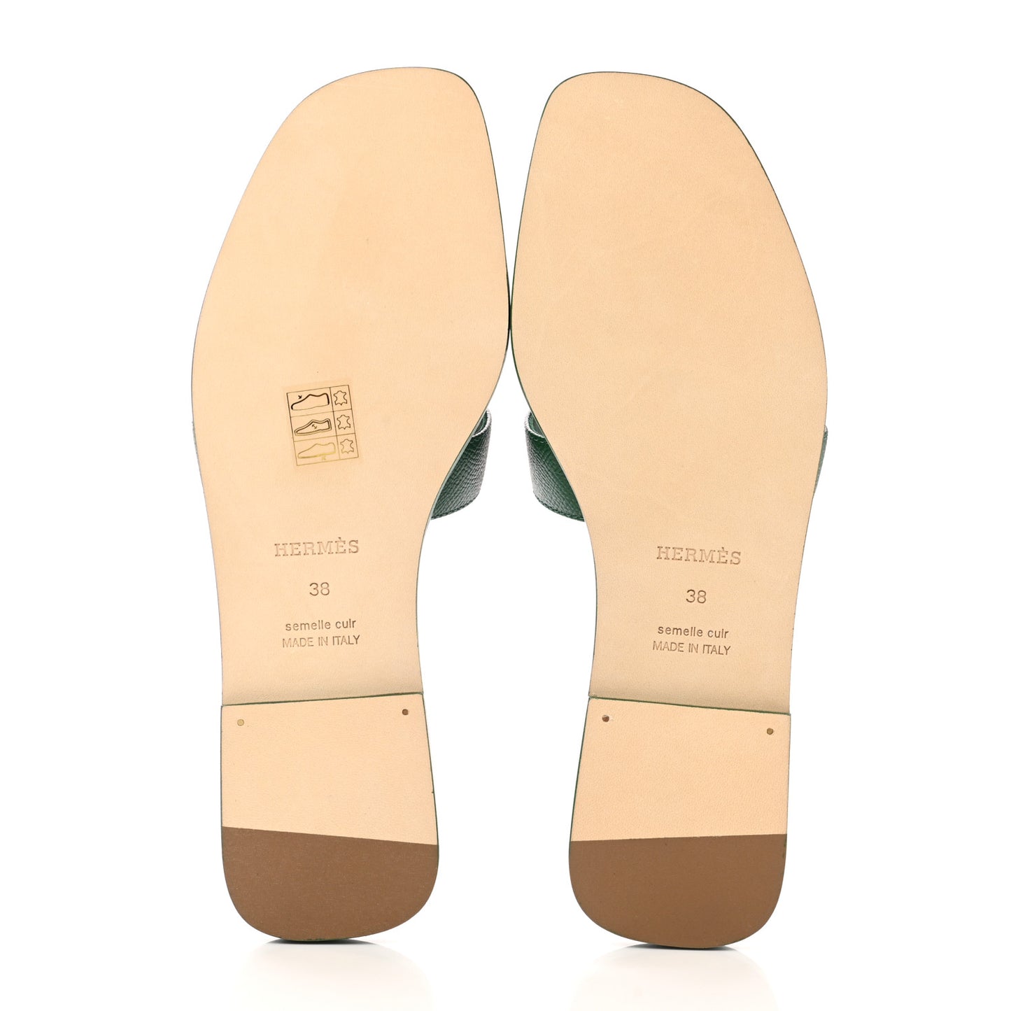 Epsom Oran Sandals 38 Vert Cactus