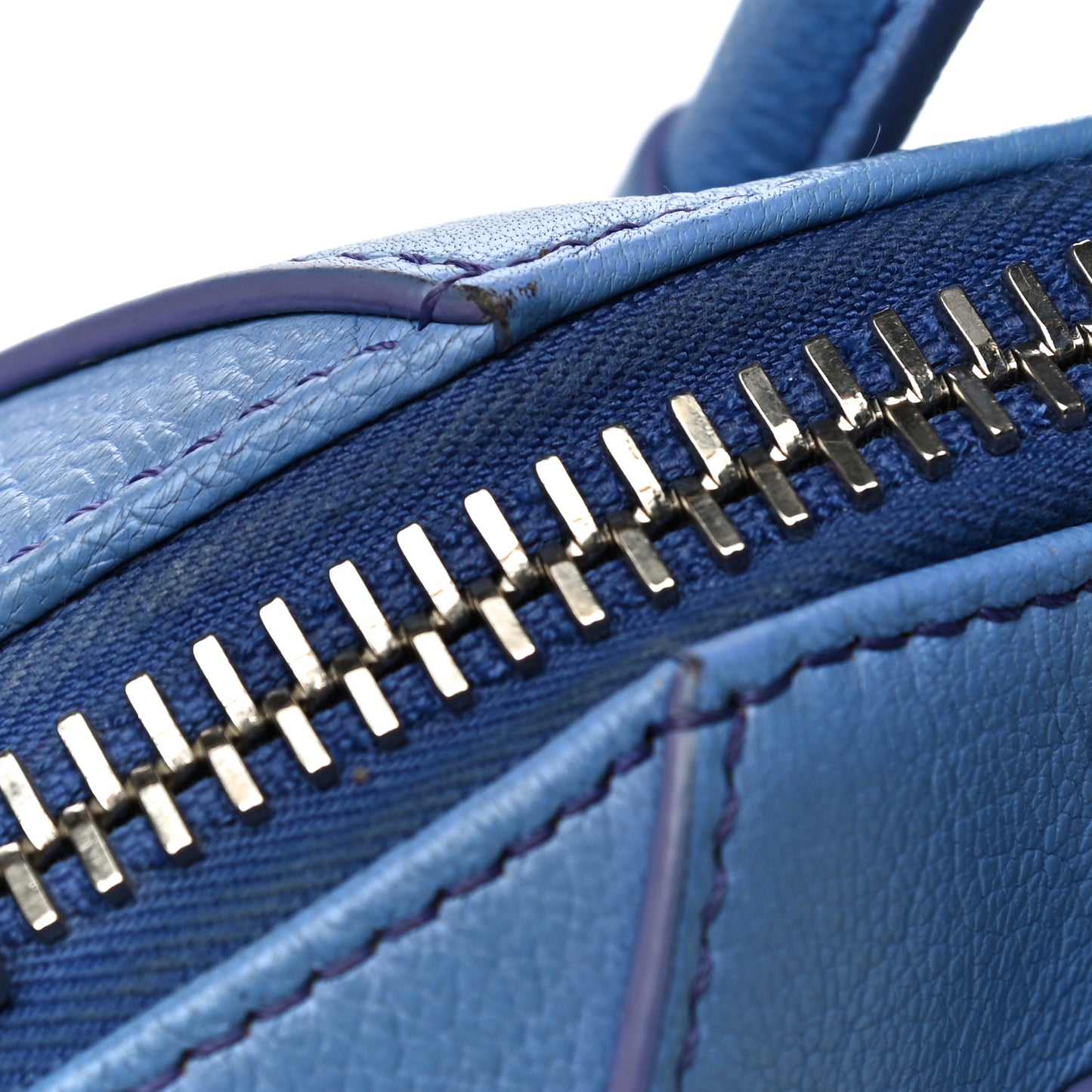 Sugar Goatskin Mini Antigona Blue