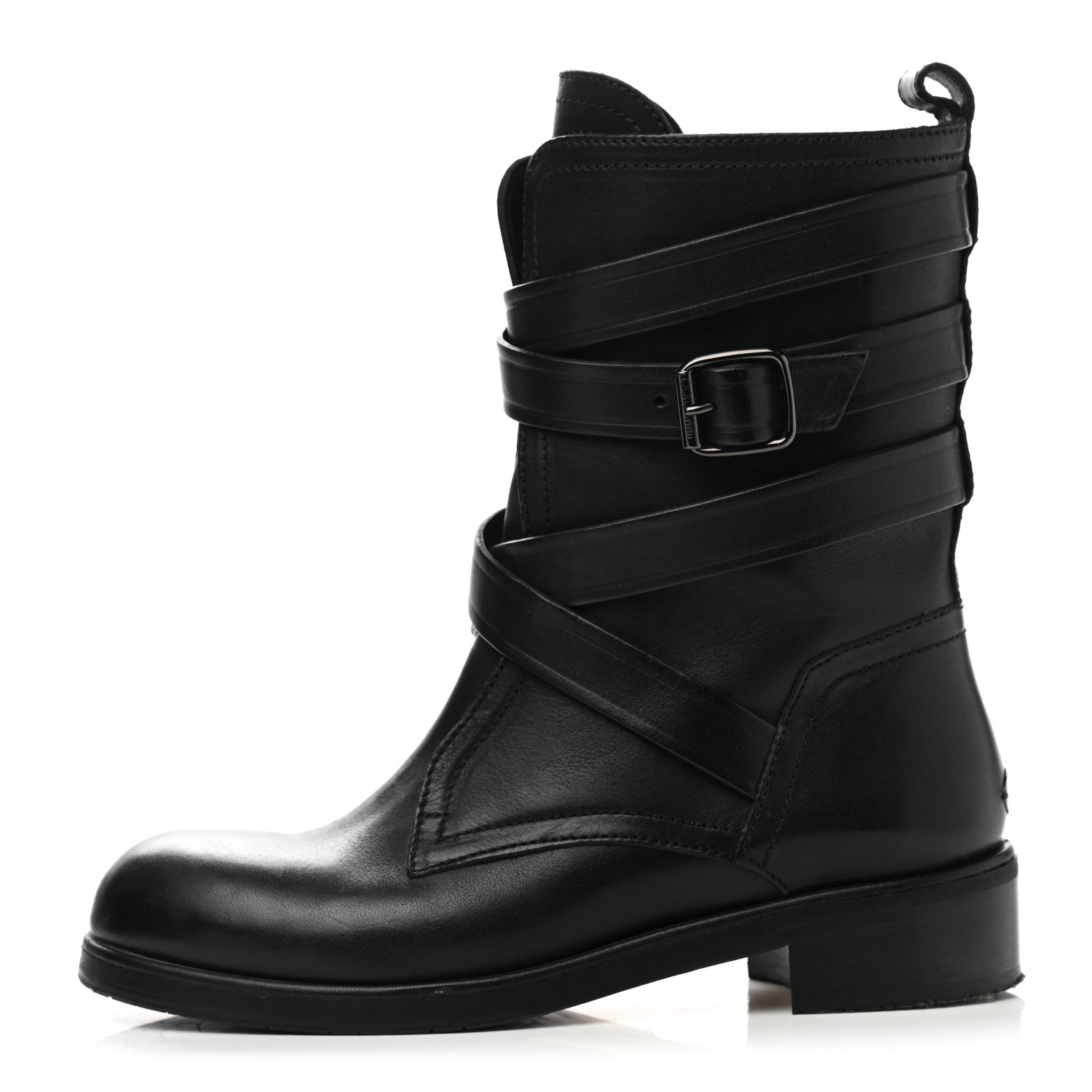 Jimmy Choo Grainy Calfskin Dalston Boots 37 Black 1 of 7