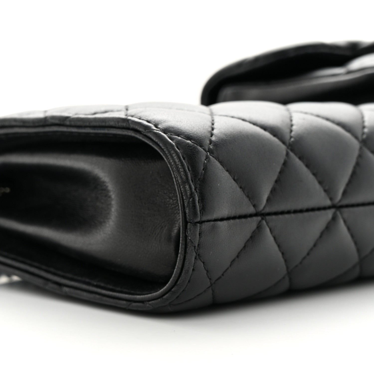 Chanel Lambskin Mineral Nights Pochette Wristlet Black 9 of 17