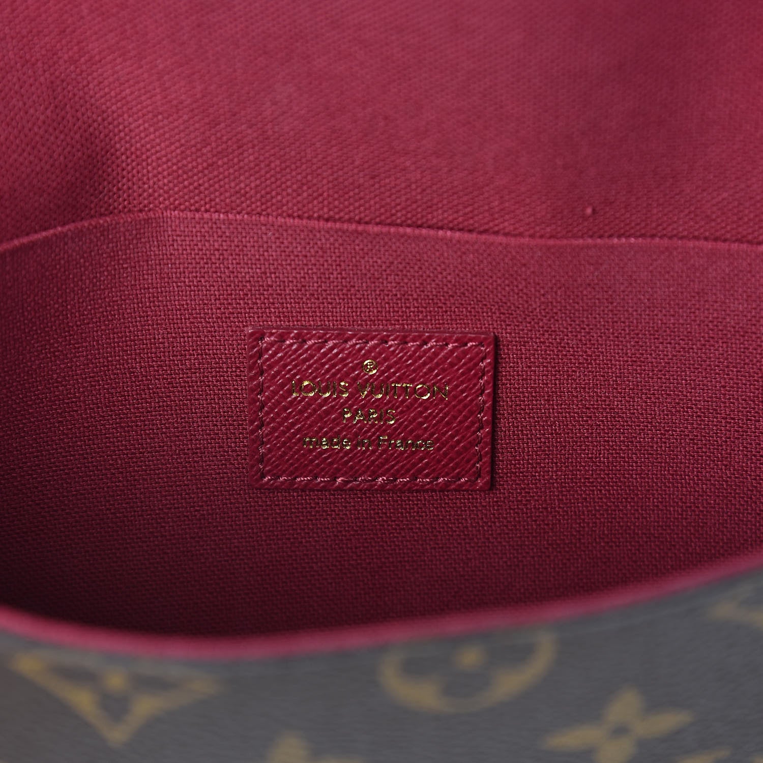Louis Vuitton Monogram Pochette Felicie Chain Wallet Fuchsia 6 of 8