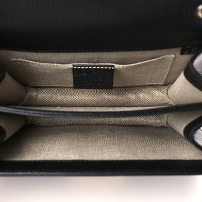 Gucci Dollar Calfskin Small Interlocking G Shoulder Bag Black 5 of 9