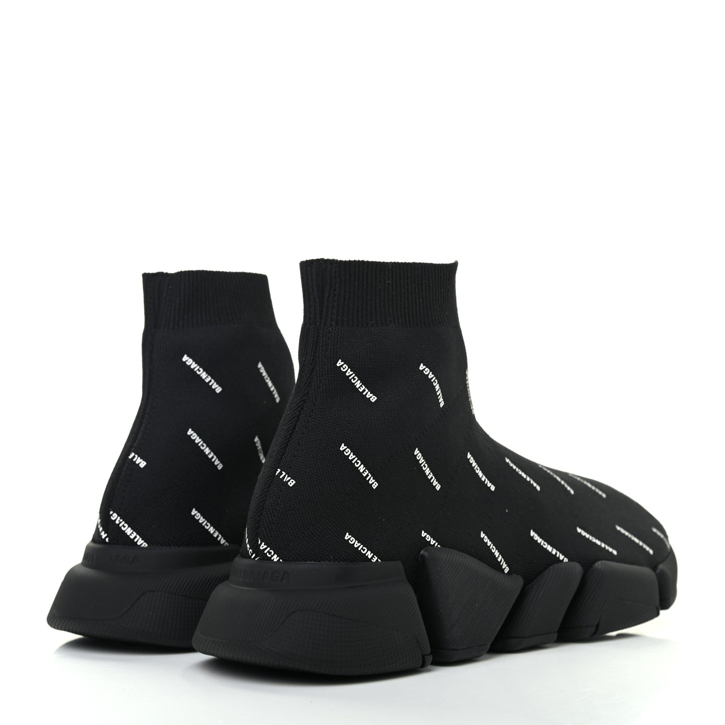Technical 3D Recycled Knit Allover Logo Mens Speed 2.0 Sneakers 44 Monocolor Black White