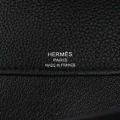 Hermes Togo Kelly Depeches 25 Pouch Black 5 of 10