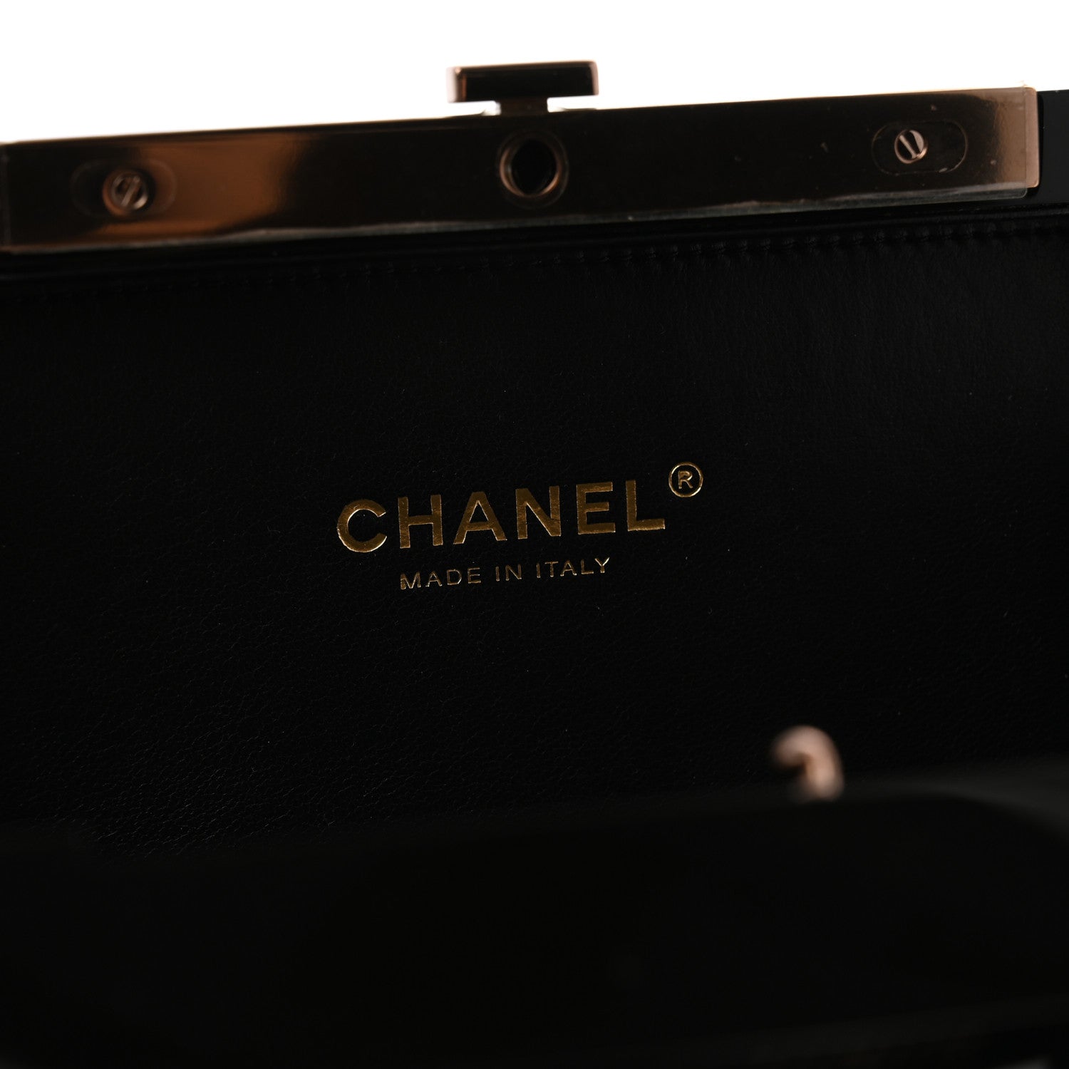 Chanel Plexiglass Crystal CC Minaudiere Clutch Black Copper 5 of 12