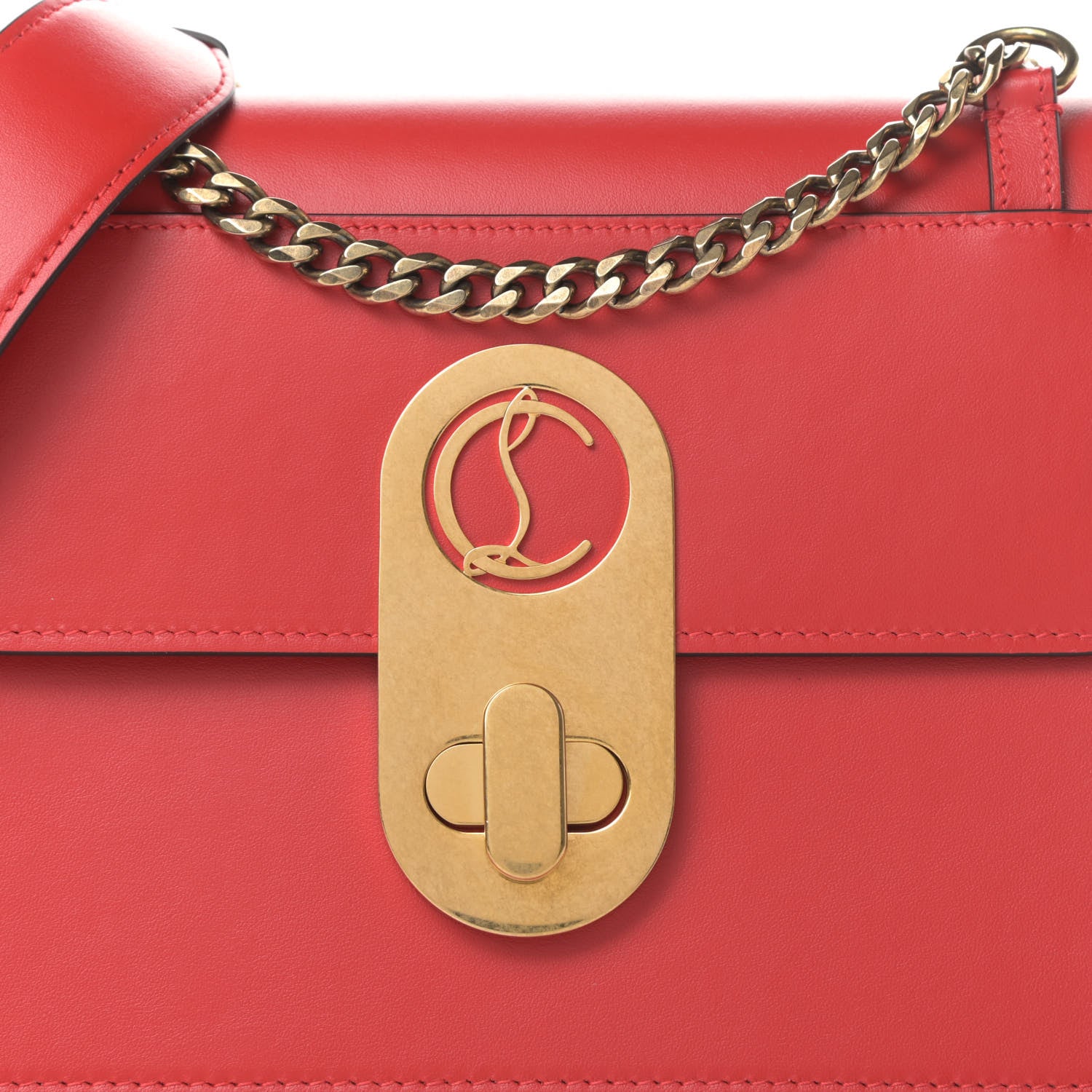 Christian Louboutin Calfskin LargeElisa Shoulder Bag Loubi 10 of 11