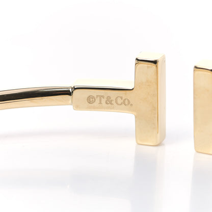 Tiffany 18K Yellow Gold Black Onyx T Wire Bracelet 5 of 5