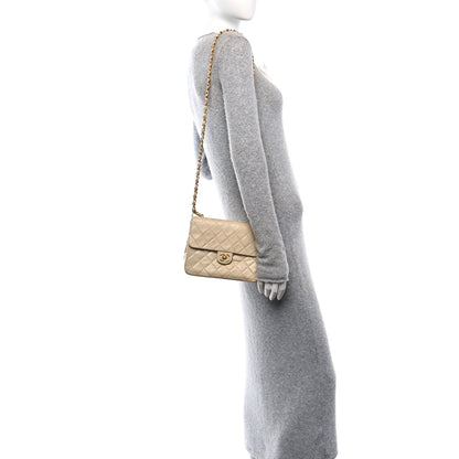 Chanel Lambskin Quilted Small Single Flap Beige 3 of 17