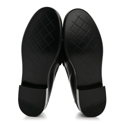 Chanel Lambskin Quilted CC Turnlock Loafers 37 Black 6 of 9