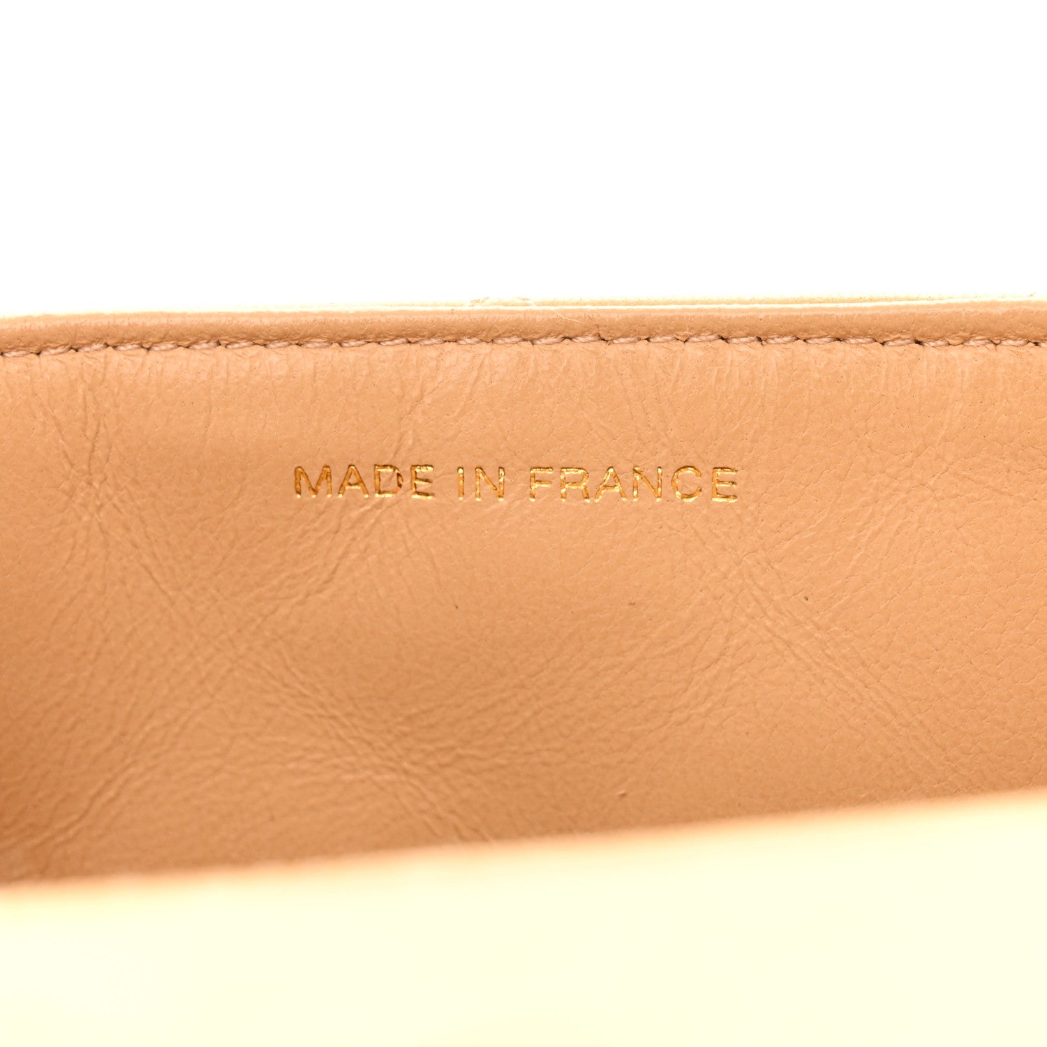 Chanel Lambskin Quilted Flap Shoulder Bag Beige 8 of 18