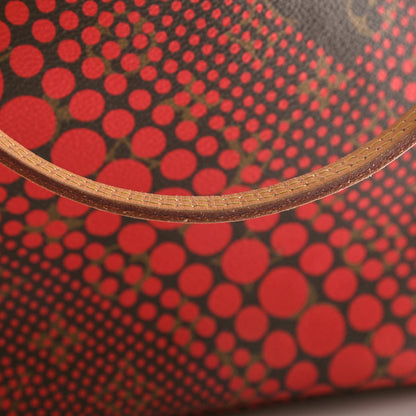 Louis Vuitton Monogram Kusama Waves Neverfull MM Red 16 of 17