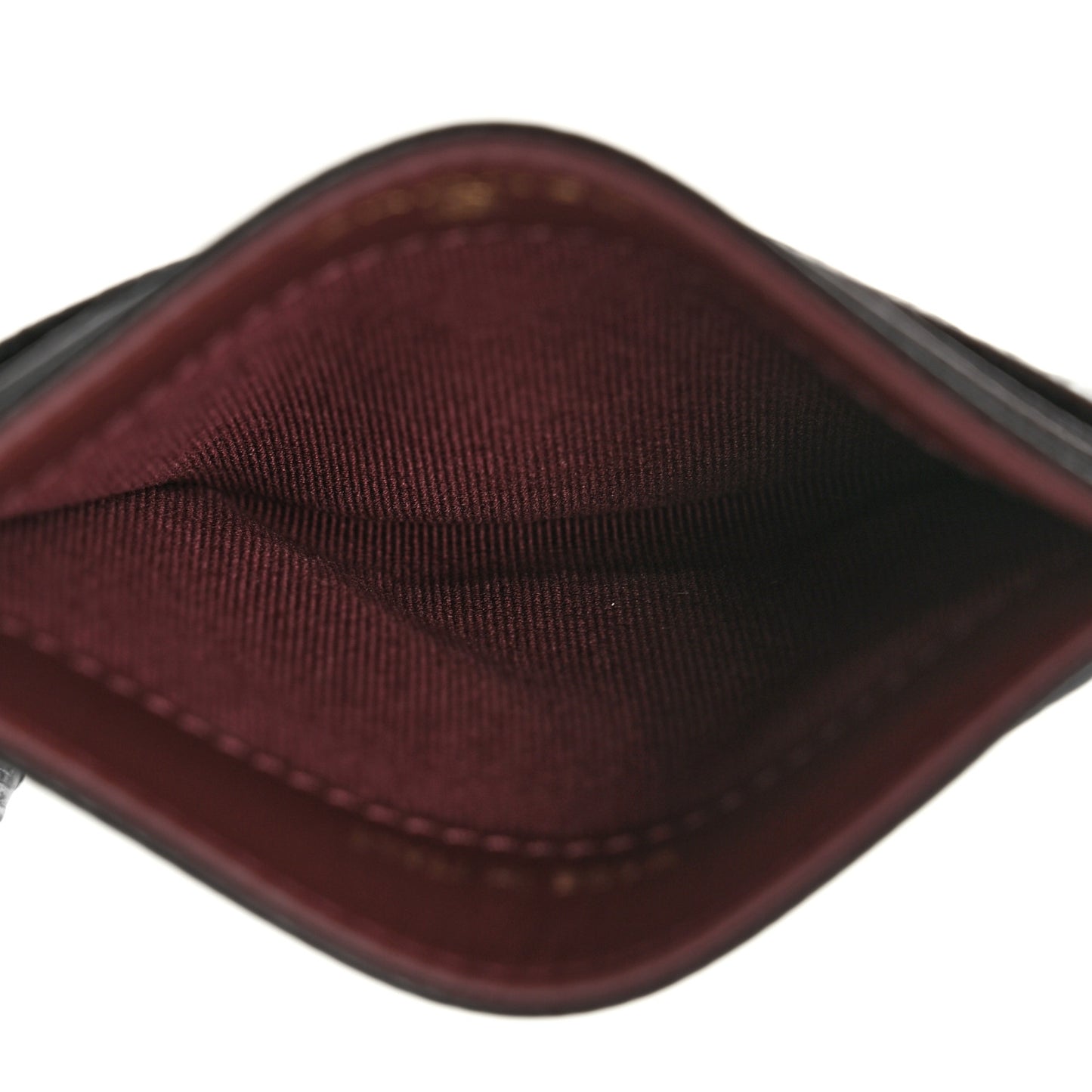 Caviar Quilted Card Holder Black